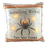 Home Decor Wicked Spider Pillow Fabric Halloween Insect Led C86144193 (52066)