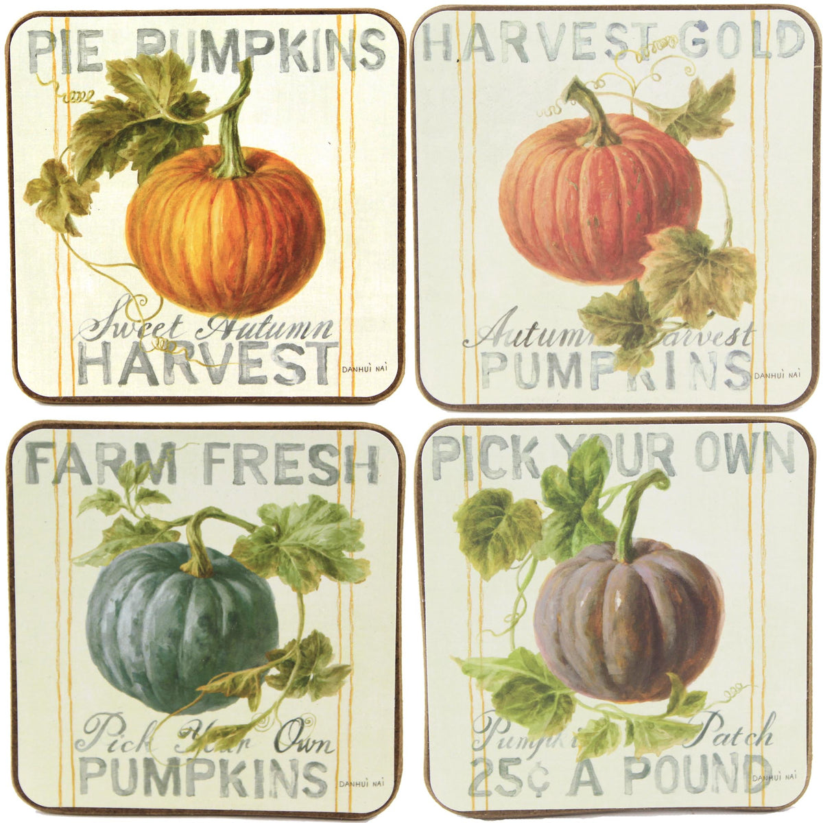 (52072) Pumpkin Patch Coasters