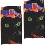 Witch Cat Mose Towel - 2 Towels 26 Inch, Cotton - Halloween Fall C86171663 (52073)