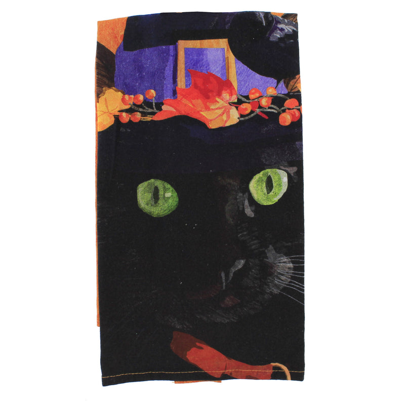 Tabletop Witch Cat Mose Towel - - SBKGifts.com