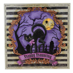 Halloween Happy Haunting Cat LED Wall Art Halloween Hanging Spooky Xwal76399