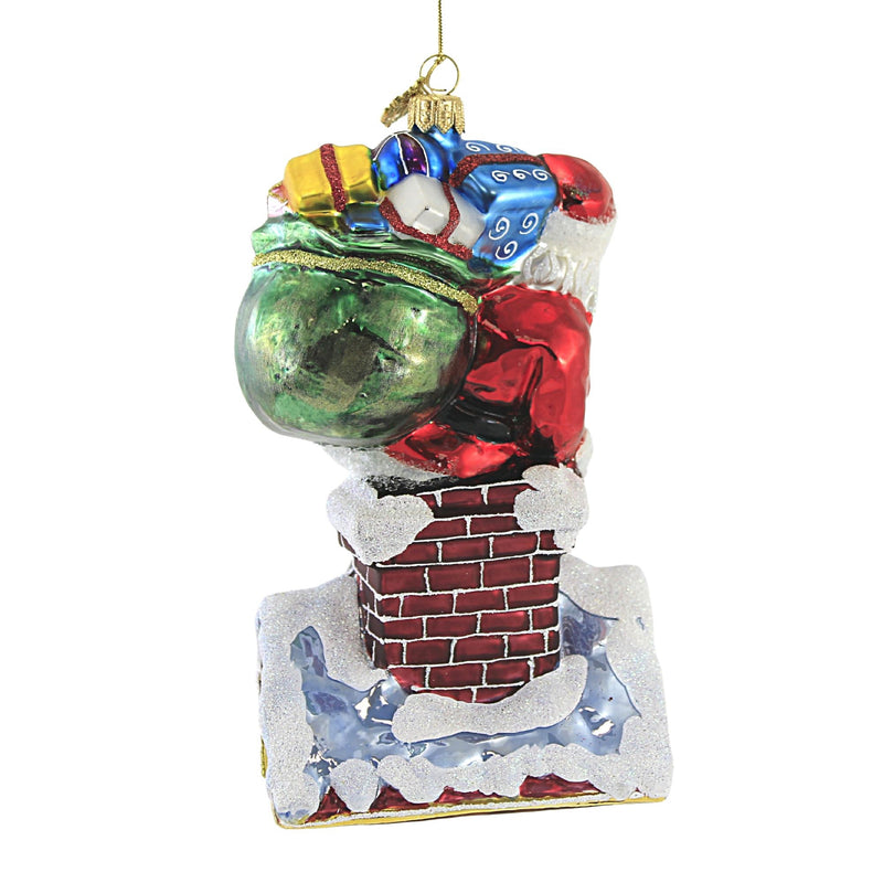 Huras Santa On The Rooftop - - SBKGifts.com