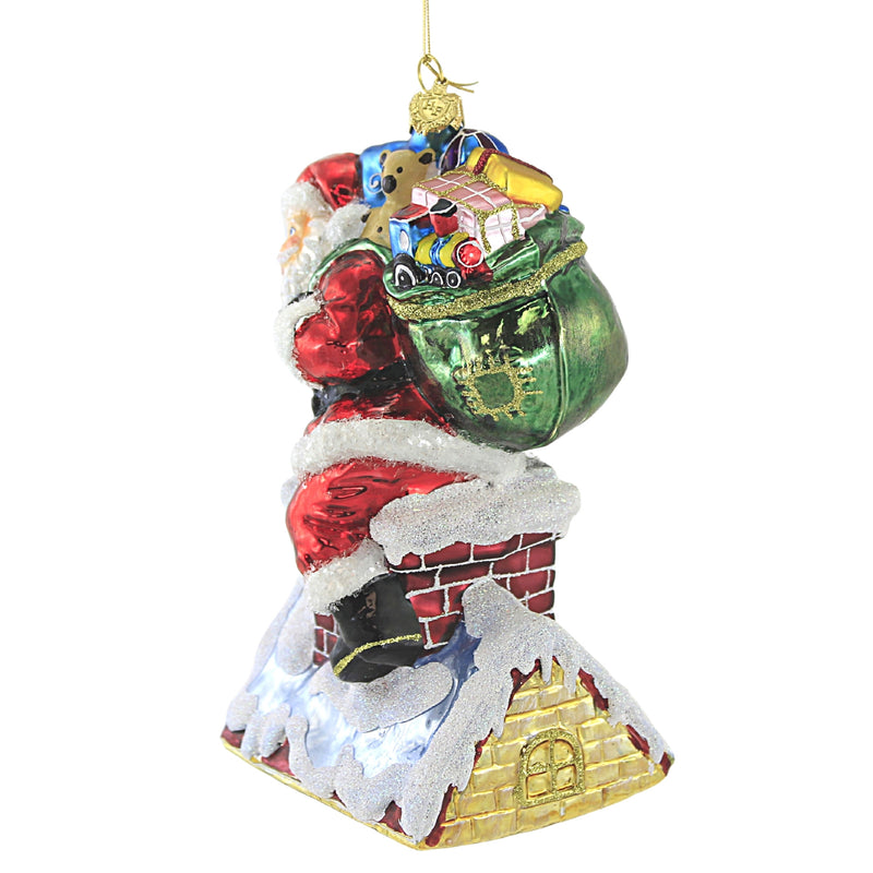 Huras Santa On The Rooftop - - SBKGifts.com