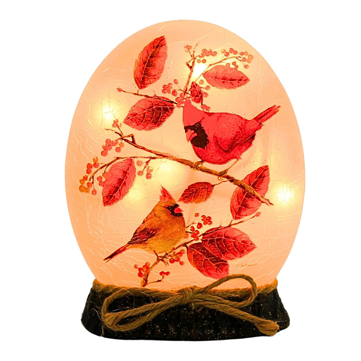 (52150) Cardinal W/ Aspen Lit Orb Base