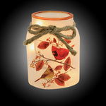 Stony Creek Cardinal W/ Aspen Jar W/ Rope - - SBKGifts.com