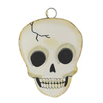 Halloween Skull Charm Metal Spooky Skeleton Eyes F21010
