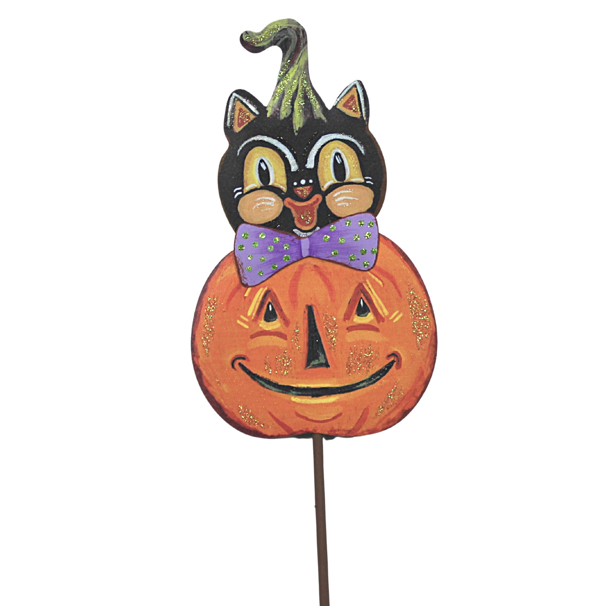 (52160) Vintage Cat In Pumpkin