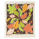 Swedish Dish Cloth Beautiful Fall Leaves And Acorn - - SBKGifts.com