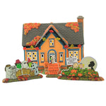 Department 56 House Trick-Or-Treat Lane W/ Peanuts Halloween Spooky 6007640 (52210)