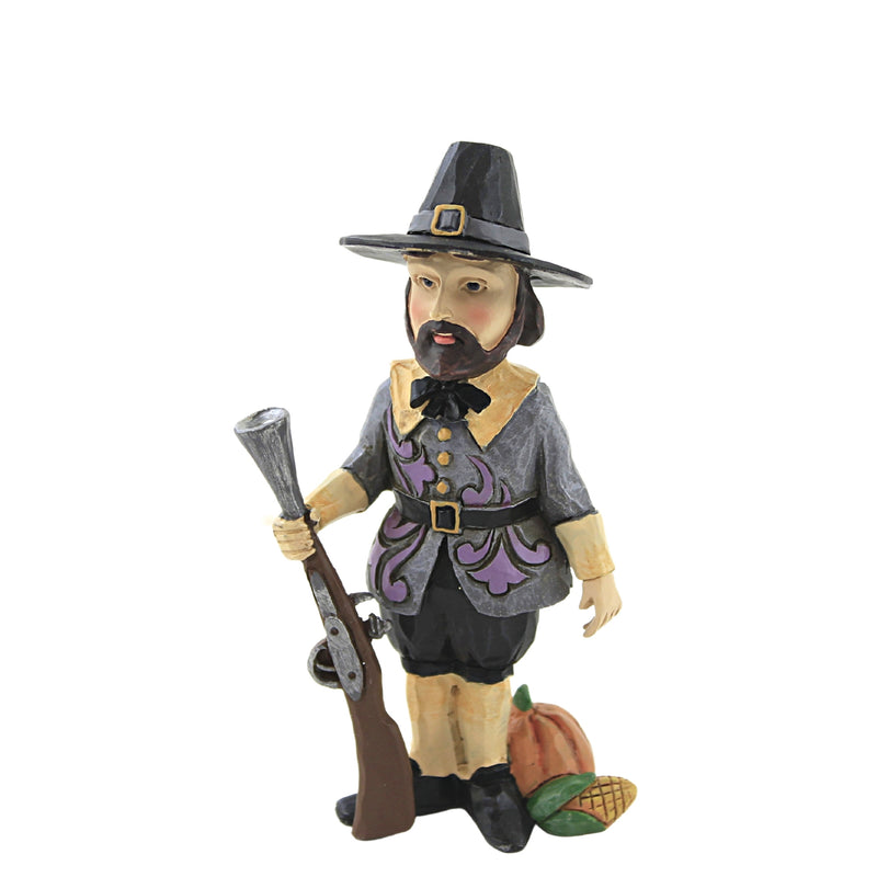 Jim Shore Harvest Pilgrim Mini Polyresin Thanksgiving First 6009474