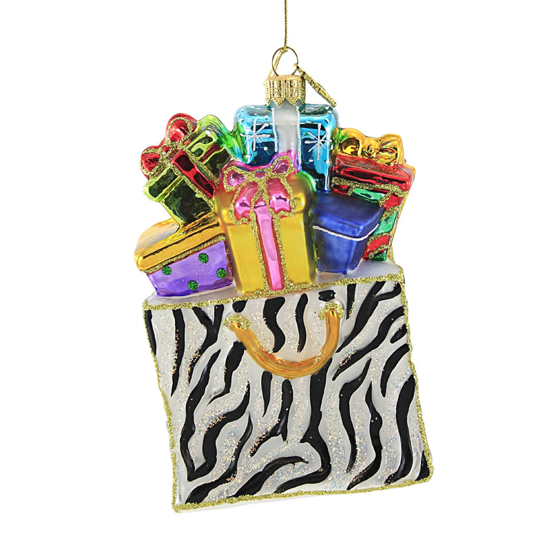 Huras Zebra Shopping Tote & Gifts - - SBKGifts.com