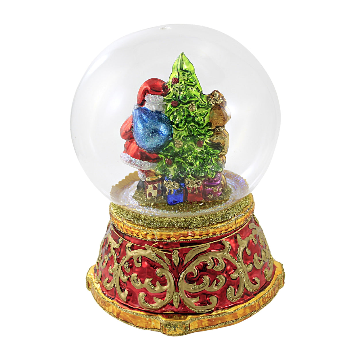 Huras Family Waterless Santa In Snow Globe - - SBKGifts.com
