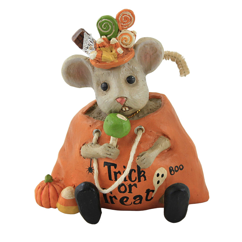 Halloween Halloween Nibbles Polyresin Mouse Trick Or Treat Apple Td0060