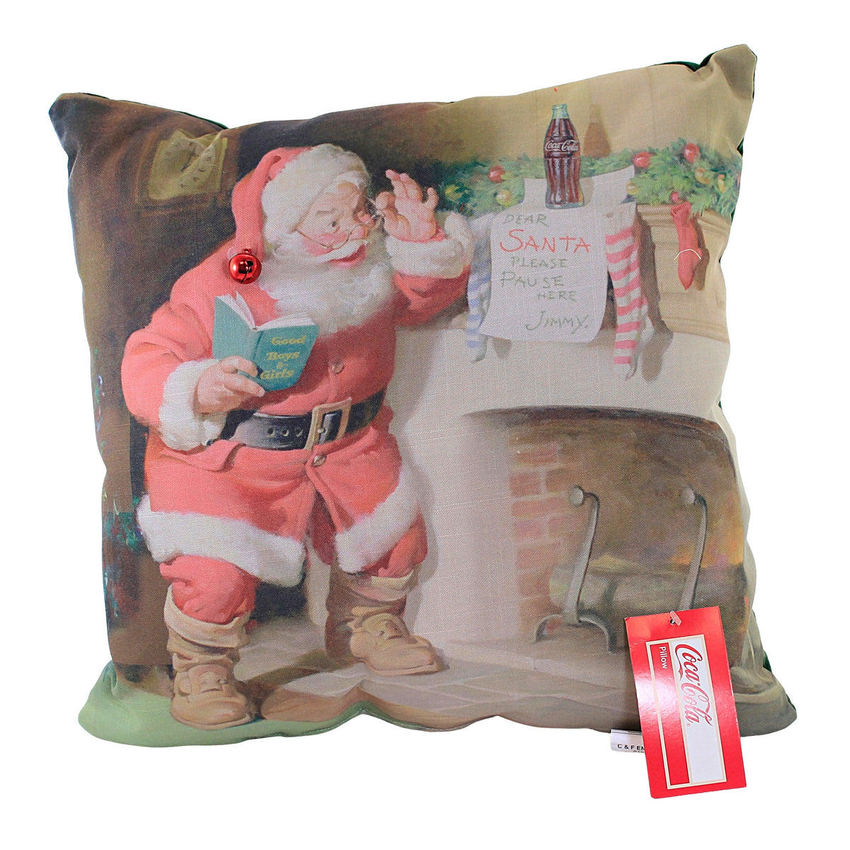 52309 Dear Santa Coke Pillow V3490