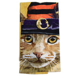 Halloween Witch Cat Chuck Towel - - SBKGifts.com