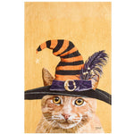 Halloween Witch Cat Chuck Towel Cotton Flour Sack Towel C86171664 (52327)