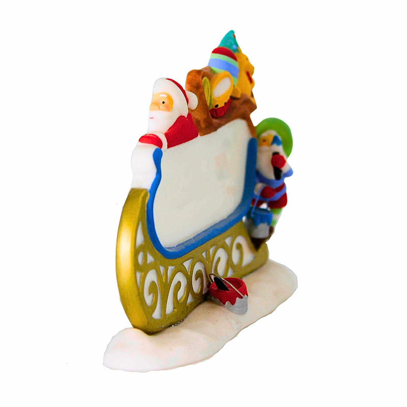 Enesco Santa's Sleigh Sign - - SBKGifts.com