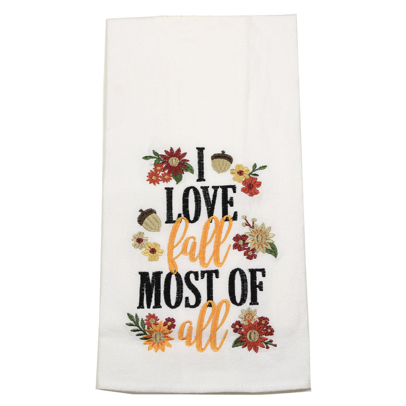 Pumpkin Season  Love Fall Towel - Two Flour Sack Towels 27 Inch, Cotton - Flour Sack Towels C86171639-41 (52330)