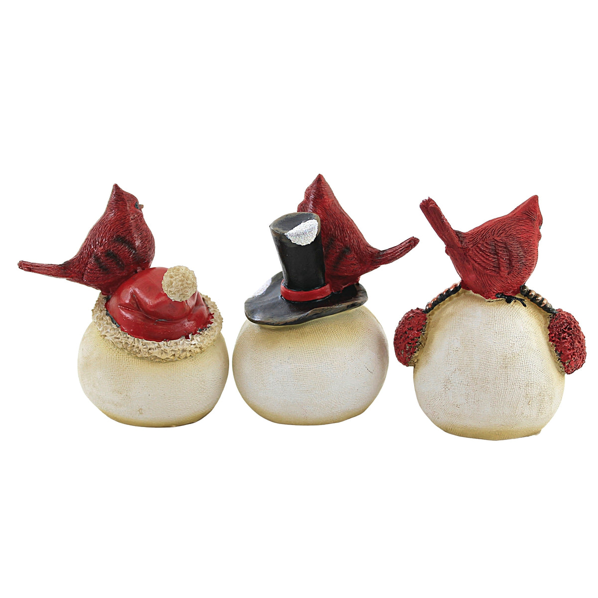 Christmas Snowmen W/ Cardinals - - SBKGifts.com