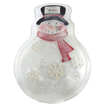 Tabletop Glass Classic Snowman Plate - - SBKGifts.com