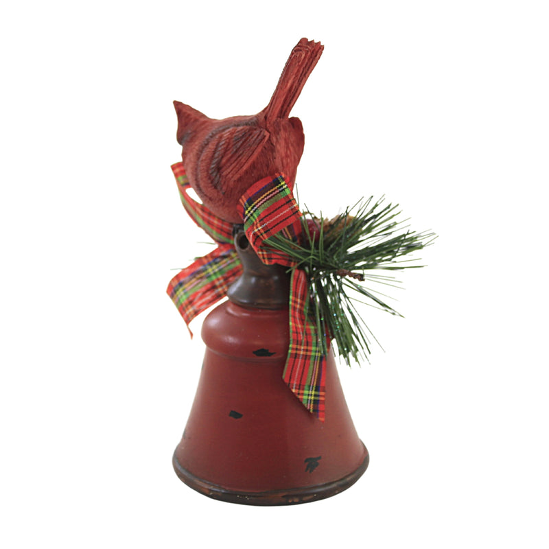 Transpac Cardinal & Bell Figure - - SBKGifts.com