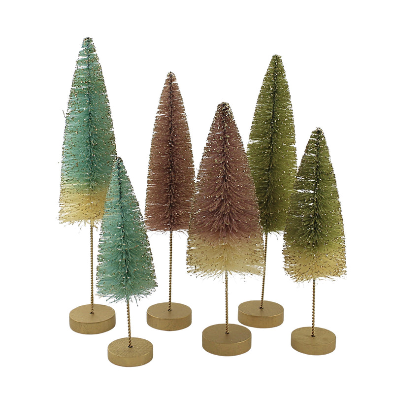 Christmas Pastel Forest Bottle Brush Tree - - SBKGifts.com