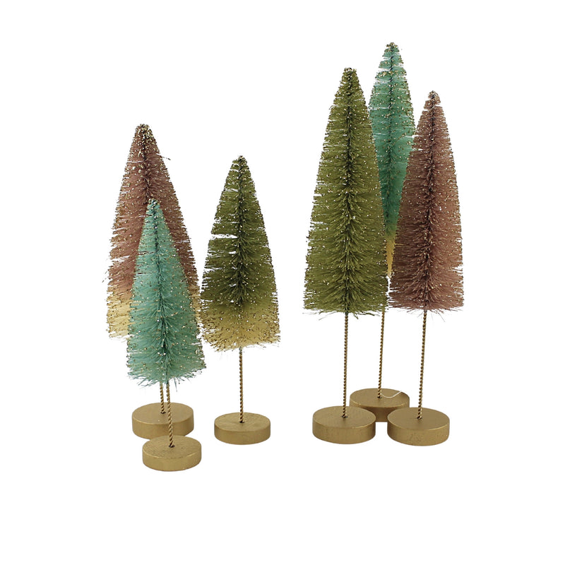 Christmas Pastel Forest Bottle Brush Tree - - SBKGifts.com