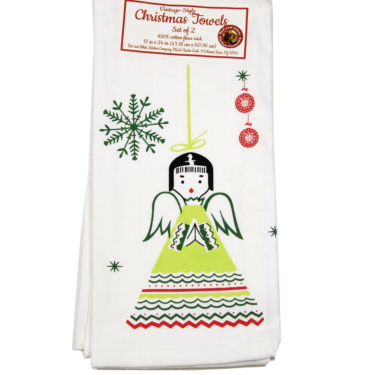 Decorative Towel Vintage Ornament &  Retro Angel - - SBKGifts.com
