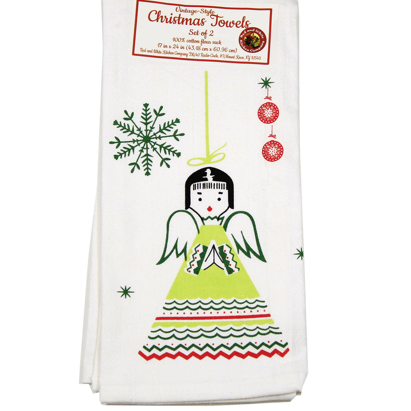 Decorative Towel Vintage Ornament &  Retro Angel - - SBKGifts.com