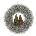 Holiday Ornament Merry & Bright Tinsel Wreath - - SBKGifts.com