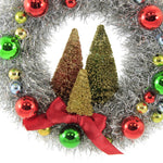 Holiday Ornament Merry & Bright Tinsel Wreath - - SBKGifts.com
