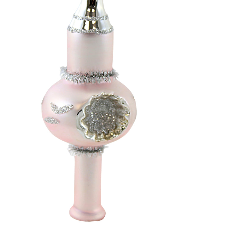 Tree Topper Finial Pink Indent Tree Topper - - SBKGifts.com