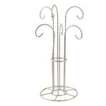 Christmas Six Arm Ornament Stand. Metal Twisted Wire Bb473s (52432)