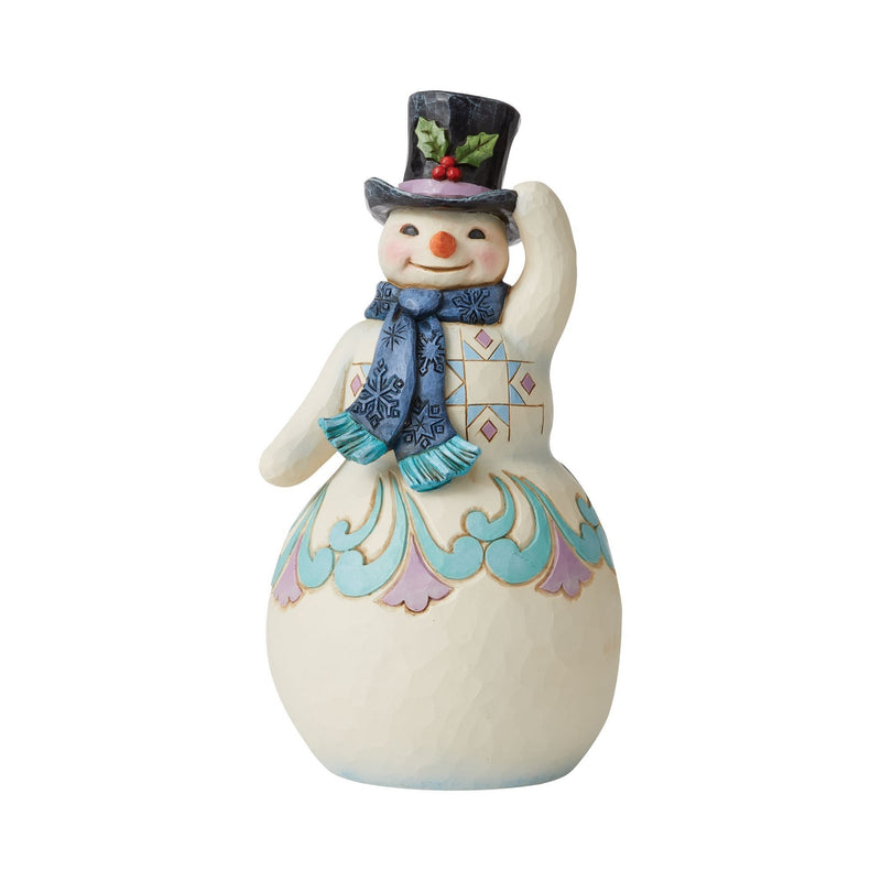 Jim Shore Jolly & Joyful Polyresin Snowman Heartwood Creek 6008121