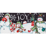 Christmas Snowman Holiday Sassafras Mat Rubber Winter Holiday Joy 431879 (52489)