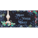 Christmas Warm Winter Wishes Mat Rubber Sassafras Oil Lamp Winter Holly 431884 (52496)