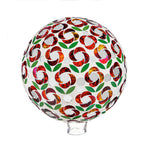 Home & Garden Pointsettia Mosaic Gazing Ball Flower Garden Yard Decor 84G3542 (52498)