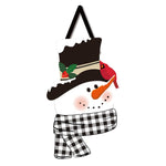 Christmas Snowman And Friend Door Decor Fabric Red Bird Carrot Nose 2Dhb1797 (52503)