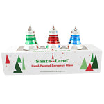Santa Land Yuletide Jubilant Bells Set / 3 Ornament Christmas Set Boxed 21E1020 (52597)