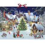 Christmas Village On The Hill Paper Advent Calendar Tradition 72258