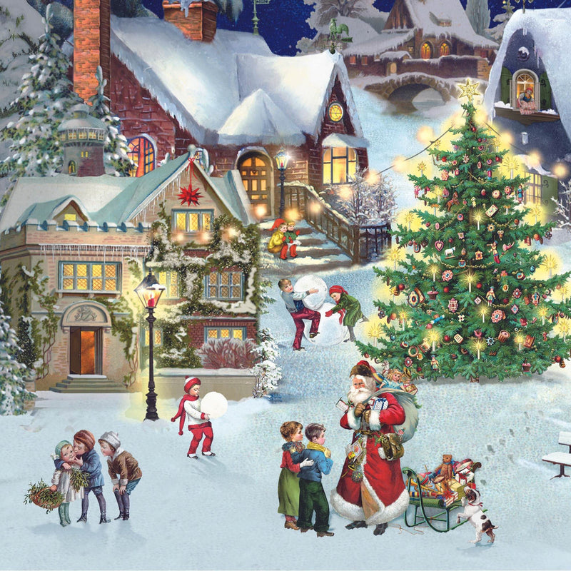 Christmas Village On The Hill - - SBKGifts.com