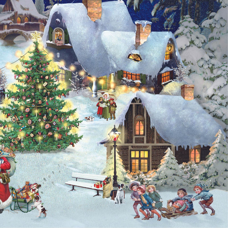 Christmas Village On The Hill - - SBKGifts.com