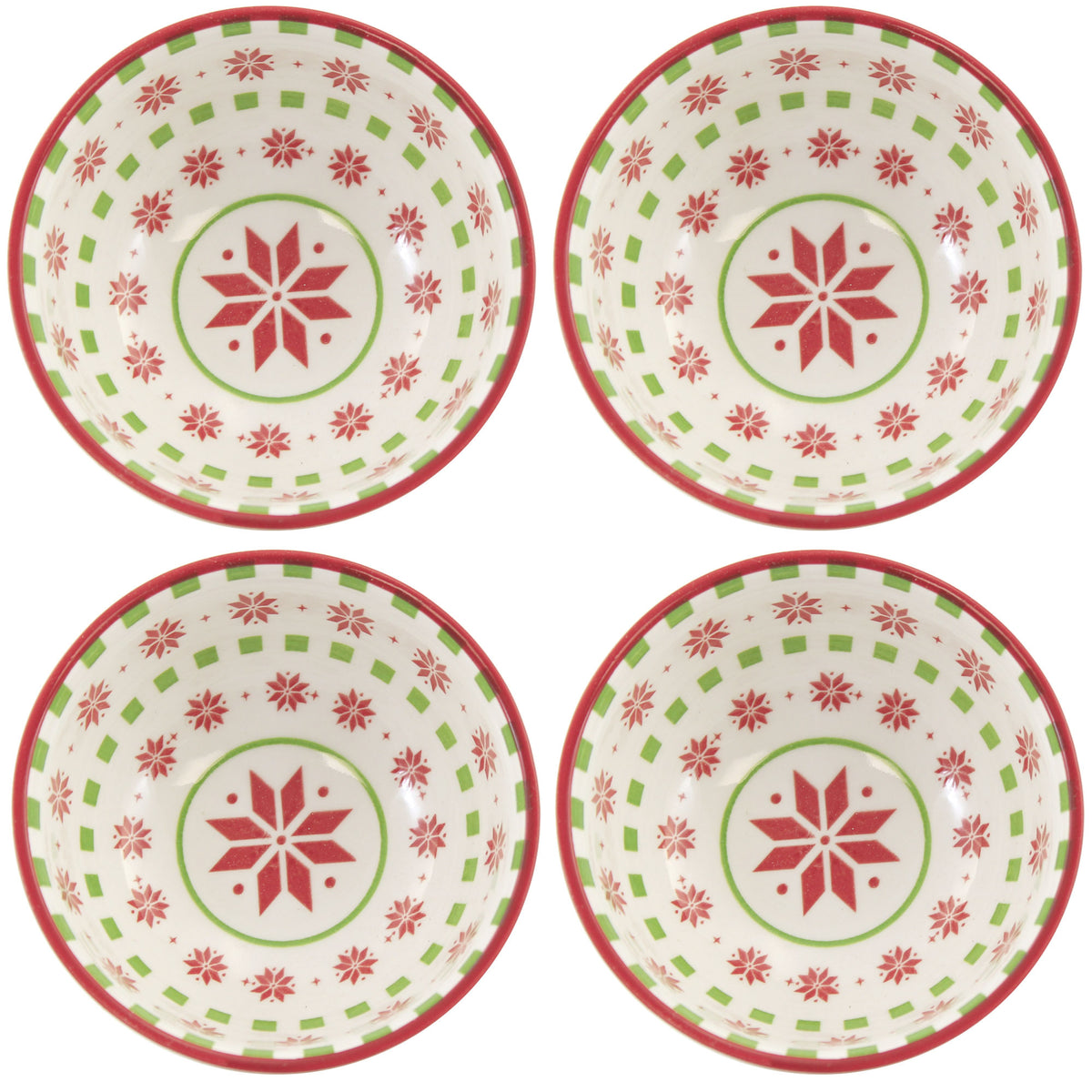(52661) Snowflake Mini Snack Bowls
