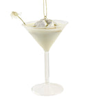 Holiday Ornament White Christmas Cocktail Glass Drink Martini Glass Go8379