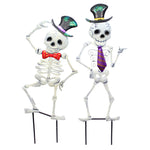 Home & Garden Boney Skeletons Metal Halloween Tie Top Hat 32423251