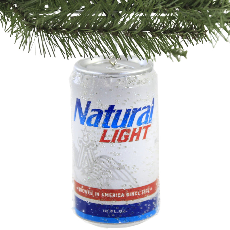 Holiday Ornament Natural Light Can Beer - - SBKGifts.com