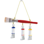 Holiday Ornament Paint Brush With Paint Tubes - - SBKGifts.com