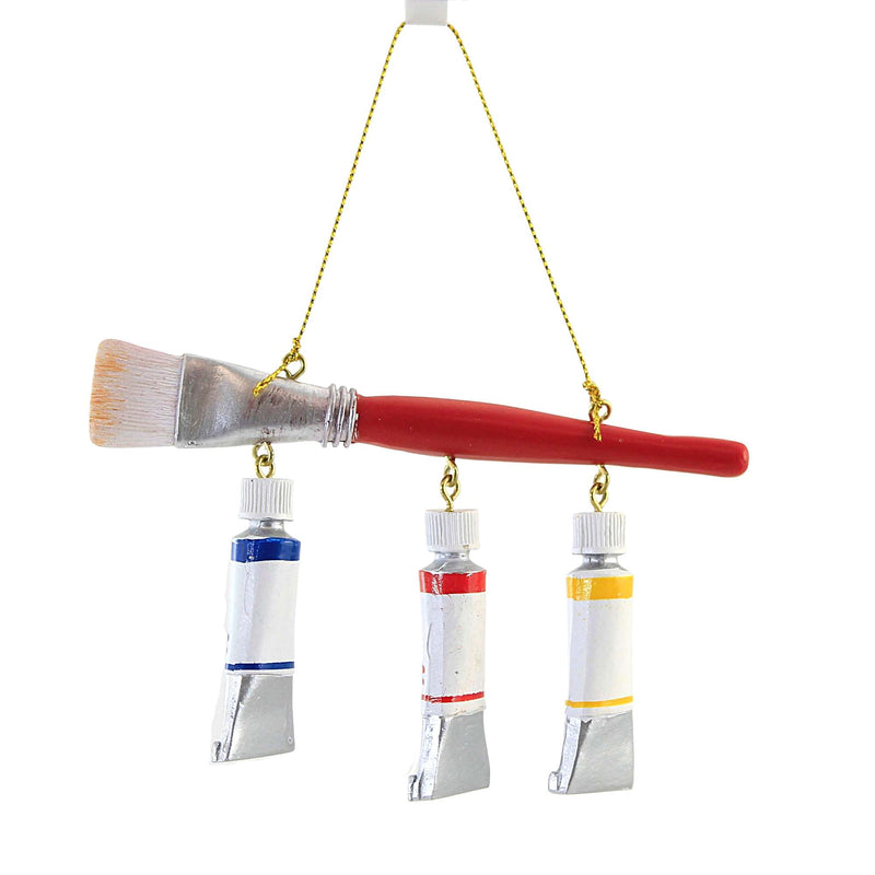 Holiday Ornament Paint Brush With Paint Tubes - - SBKGifts.com