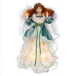Tree Topper Finial Irish Angel Tree Topper. Shamrocks Lighted Electric Ul2213