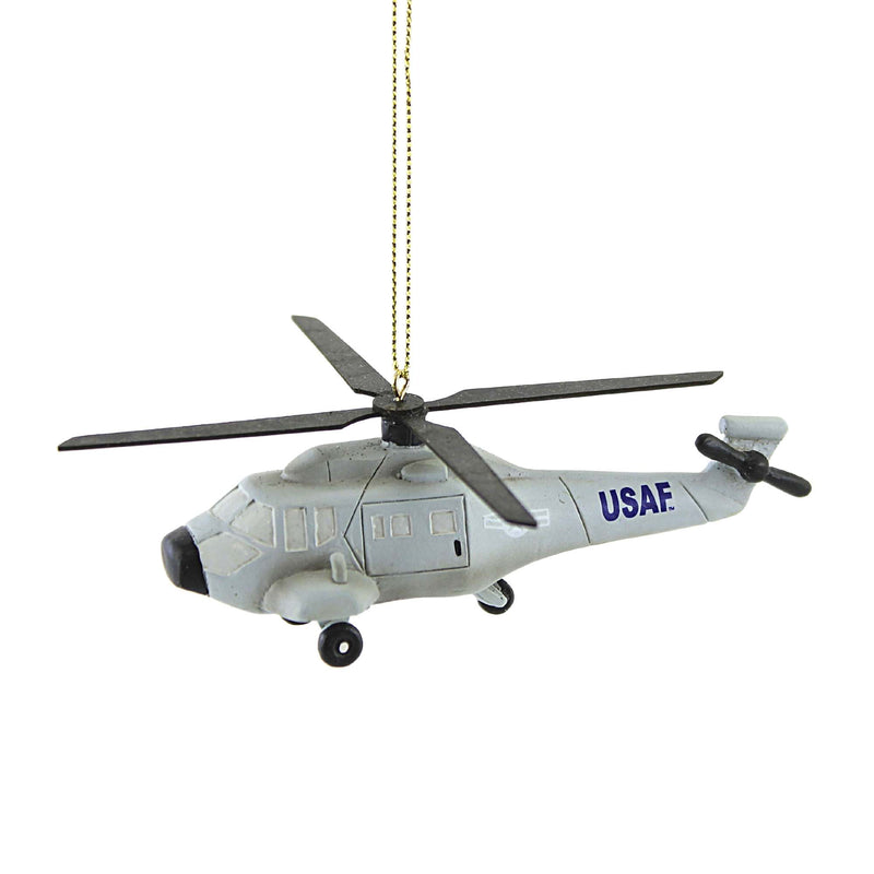 Holiday Ornament US Air Force Helicopter Military Service Christmas Af2182